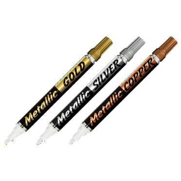 3-Pack Premium Metallic Paint Markers