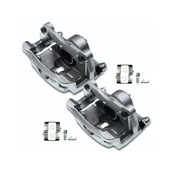 Brake Caliper Set 2 - Compatible with 2008 - 2013 Nissan Rogue 2.5L 4-Cylinder 2009 2010 2011 2012