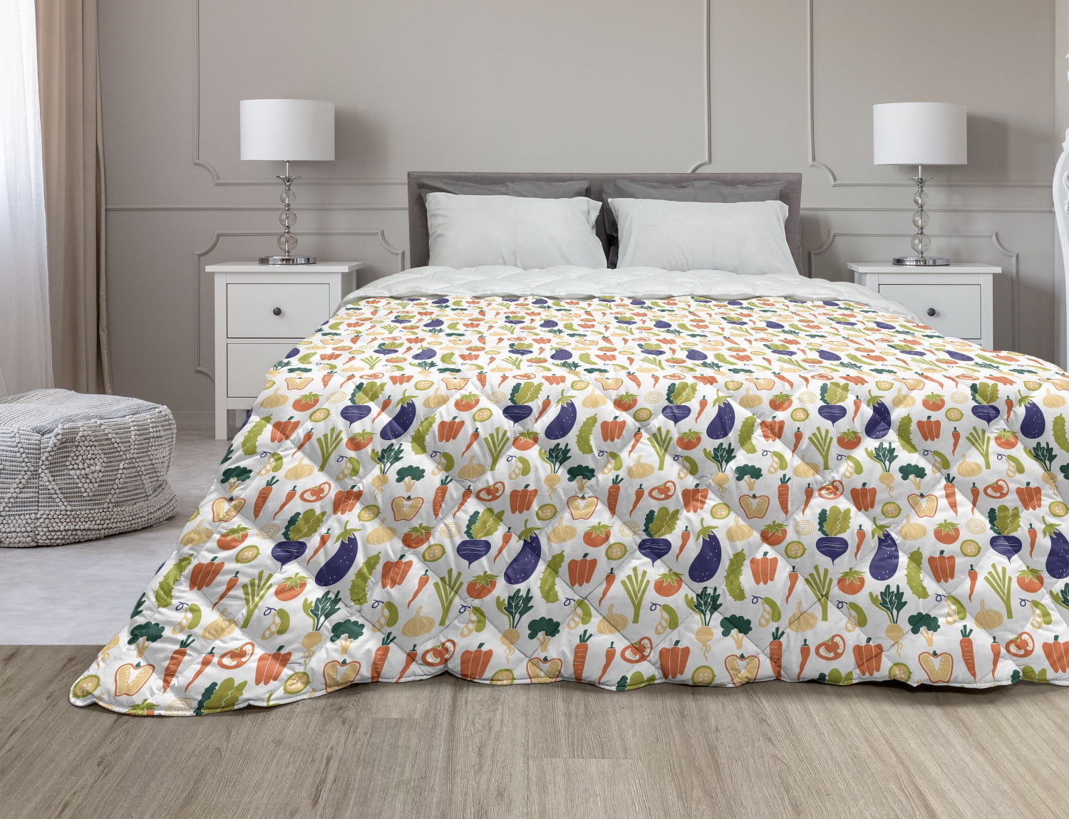 Garden Down Alternative Comforter, Exotic Farming Harvest Fruits