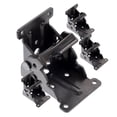 thumbnail image 4 of BRIGHTFUFU 4Pcs Self Locking Small Damping Hinge for Furniture Hardware Accessory Square Black, 4 of 8