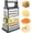 Gray, variant on Professional Cheese Grater - Stainless Steel, XL Size, 4 Sides - Perfect Box Grater for Parmesan Cheese, Vegetables, Ginger - Dishwasher Safe - Black