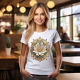 thumbnail image 2 of Floral Shirt, Shirt with Flower, Tee Shirt with Antique Flower, 2 of 18