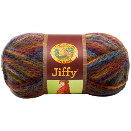 Mohair Silk Yarn - 450-325 Jiffy Yarn, El Paso, Quick and easy to work, velvety soft, 2 ply brushed 100-Percent acrylic that looks like mohair By Lion Brand Yarn