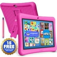 thumbnail image 2 of Contixo K102 Kids Tablets Bundle, Educational Tablets for Kids with Case, Stylus, Headphones, and Bag, 10”, Pink, 2 of 10