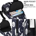 thumbnail image 4 of Sling Backpack,Celestial Wolf Halloween Pattern Crossbody Bag with Water Bottle Holder,Waterproof Sling Bag for Men/Women with Chest Phone Holder for Hiking,Travel, 4 of 6
