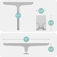 thumbnail image 2 of JULY HOME Universal Silicone Squeegees for Shower Glass Doors - ar Window Squeegees for Window Clean - Water Squeegees & Mirrors Squeegees Shower (Gray), 2 of 9