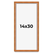14x30 Shadow Box Frame Brown | 0.875 Inches Deep Real Wood Contemporary Shadowbox Display Frame |