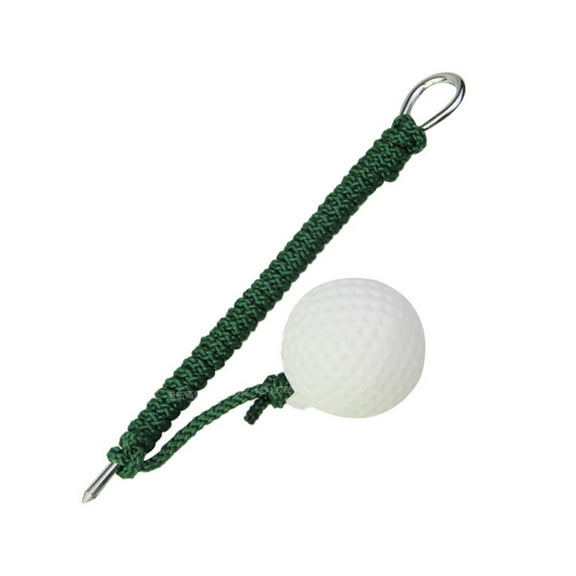KALLORY Golf Swing Trainer with Green Metal Frame, Plastic and Nylon Rope for Effective Golf Swing Practice and Training