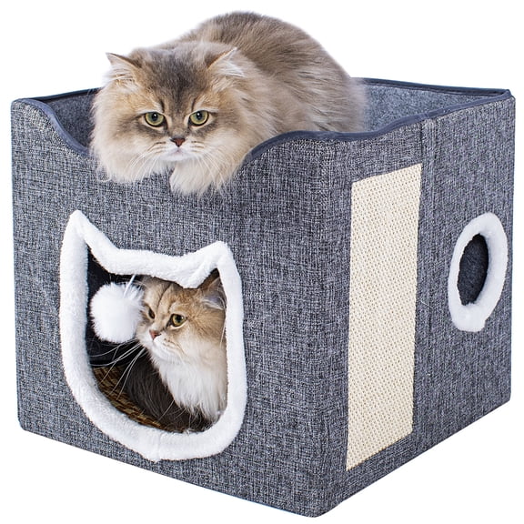 Cat Bed for Indoor Cats Cube House