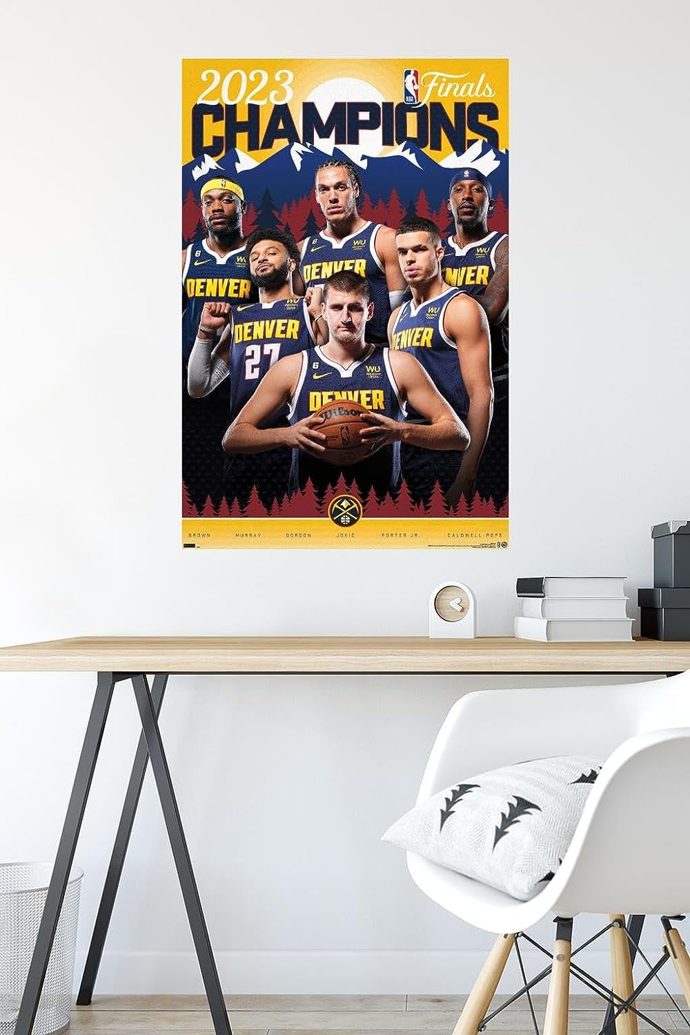 Denver Nuggets 2023 Championship Logo Panel