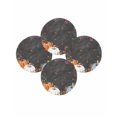 thumbnail image 7 of 15 Inch Round Placemats Set of 4, Blue Pumpkin Non Slip Heat Insulation PP Table Mats, Orange White Black Thanksgiving Leaves Washable Place Mats for Kitchen Dining Party Table Decor, 7 of 7