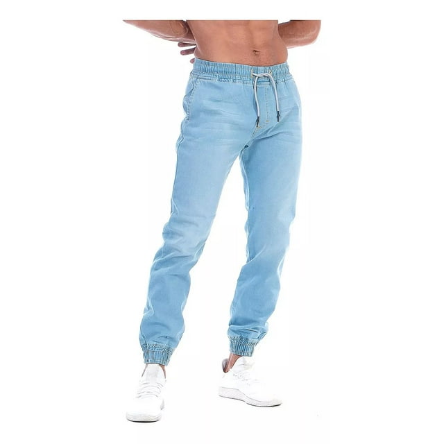 Jogger De Mezclilla Stretch Hombre Opps Jeans Con Bolsillos