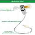 thumbnail image 5 of Mini ventilador de reloj USB, HuiHeng, cuello de cisne flexible, LED, ventilador de reloj USB, ventilador de visualización de tiempo para computadoras de escritorio PC Sincero Electrónica, 5 of 5