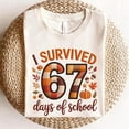 thumbnail image 2 of Embroidered I Survived 67 Days of School PNG – Six Seven Thanksgiving Teacher SVG, 2 of 5