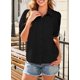 thumbnail image 4 of Camisa Dokotoo de manga corta con cuello en V para mujer, primavera y verano, XL, 4 of 8