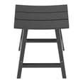 thumbnail image 5 of Florence Outdoor 24" HDPE Plastic Saddle Seat Barstool Gray (Set of 2), 5 of 7