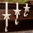 thumbnail image 5 of Wrought Iron Christmas Stocking Hanger  4"-Star - White (Set of 4) by Park Designs, 5 of 5