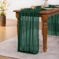 thumbnail image 4 of Table Runner MLMW, 160 pulgadas, gasa, algodón, verde esmeralda, paquete de 4, 4 of 6