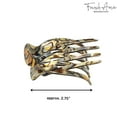 thumbnail image 5 of French Amie Bear Paw Small 2 &frac34;&rdquo; Celluloid Handmade Yoga Jaw Hair Claw for Women, 5 of 58