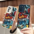 thumbnail image 1 of ¡Exprese su estilo con esta llamativa funda para teléfono plateada colorida de doble capa mate con dibujos animados para iPhone!, 1 of 4