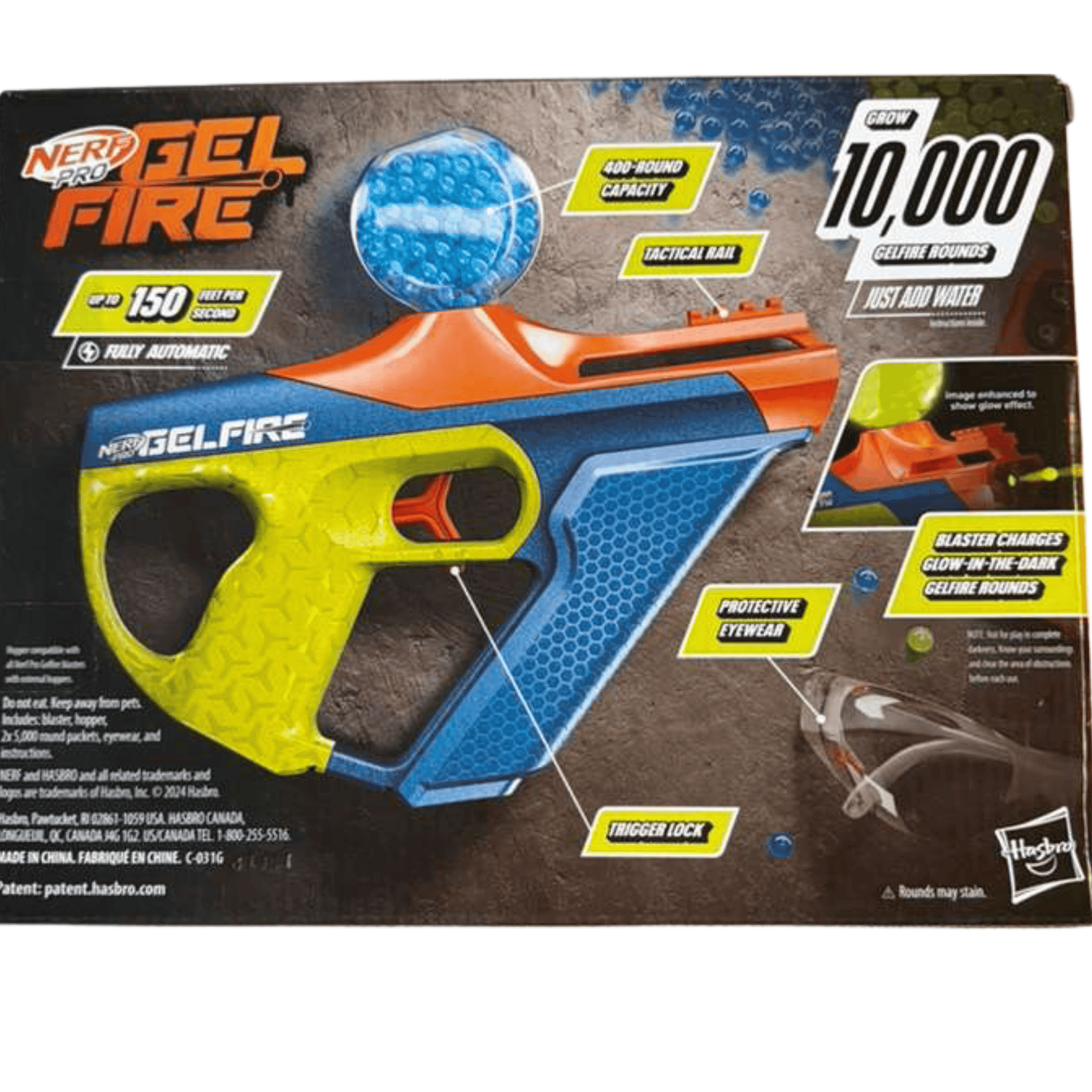 NERF Pro Gelfire Nightfall Uproar Blaster with 10,000 Glow-in-the-Dark Rounds
