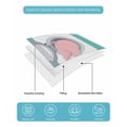thumbnail image 5 of Quilts Twin Size Bedding Set, Pink Pig Lightweight Quilted Comforter, Teal Laundry Room Washing Machine Soft Reversible Bedspread Coverlet with Pillow Covers for All Season, 68" x 86", 5 of 7