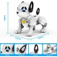 thumbnail image 4 of BEEPRINCESS RC Robot Dog, Electronic Pet Dog with Voice Control, Interactive and Stunt, White/Black, 4 of 8