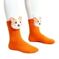 thumbnail image 2 of DHFJKG Baby Toddler Socks With 3D Animal Character Designs Crew Socks Girls Boys Cute Comfort Stockings, 2 of 4