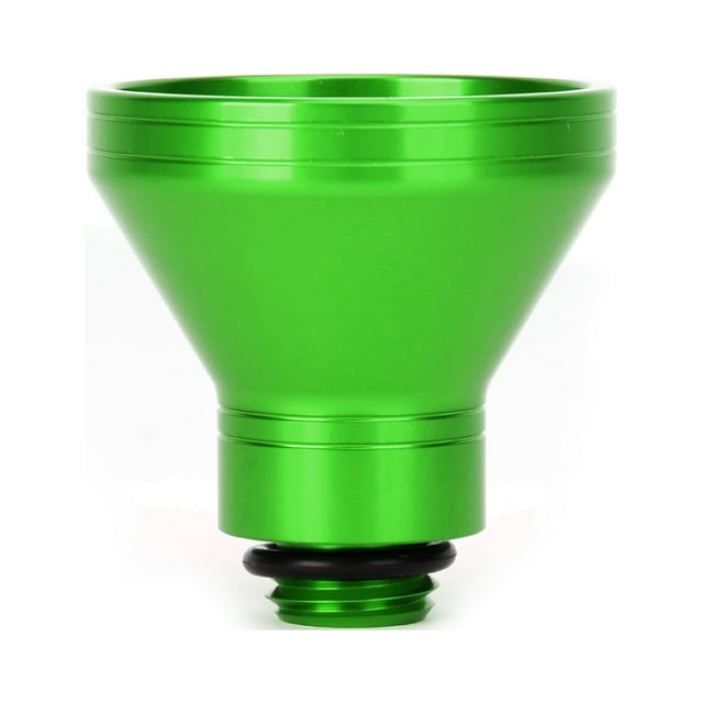 Entonnoir de Remplissage d'Huile en Aluminium Vert 20mm Universel pour Récupération d'Huile Moto