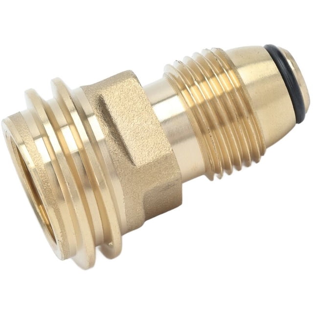 Jinsinto Adaptateur de Raccords de Réservoir de Propane en Laiton Convertit la Vanne de Service du Réservoir LP POL en Tuyau Type1 QCC1, Adaptateur de Réservoir de Propane