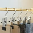 thumbnail image 7 of Boot Hangers Clips Laundry Hooks Hanging Clips Clothes Pins Closet Hanger Organizer Clamps Socks Towel Clips Heavy Duty Clothespins Bulk Hanger Clips for Closet Travel Pants Socks Handbags, 15 Pack, 7 of 7