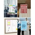 thumbnail image 6 of NIUBEE 6 Pack Acrylic Sign Holder 8.5 * 11 with 4 Suction Cups for Glass Window- T Shape Double Sided Table Top Business Decor Display Stand, Portrait Upright Photo Picture Frame Wedding Menu Holder, 6 of 9