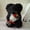 Black, variant on Cute Artificial Rose Flower Teddy Bear - Romantic Gift for Valentine's Day, Mother's Day, and Special Occasions