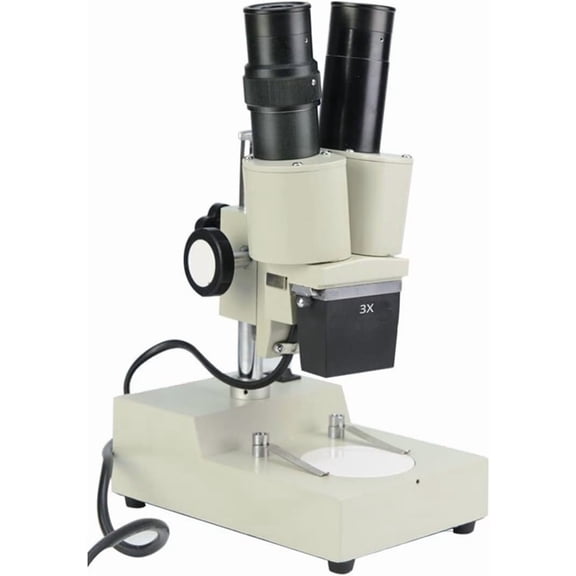 Gamvdout Lab Microscope Accessories 10X 20X 30X 40X Stereo Binocular Microscope With Lamp For PCB Tool