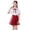 Wine, variant on Girls Pleated Solid High Waist A Line Short Dress School Outfit For Kids Toddler Casual Summer Wear, 3-4 Years, Wine