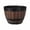 30.2cm x 30.2cm x 22.7cm/11.9" x 11.9" x 8.94", variant on SHUO Y - Plant Pot Rustic Faux Whiskey Barrel Look Plastic Planter Pot, Imitation Wood Grain Decorative Flower Planter for Outdoor Garden Patio Porch