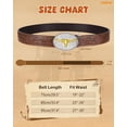 thumbnail image 6 of WHIPPY Kids Western Cowboy Belt for Boys Girls Cowgirl Ratchet Leather Belts with Automatic Buckle, 6 of 6