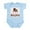 Sky Blue, variant on CafePress - My Big Sister Is A Bulldog Baby Infant Bodysuit - Baby Light Bodysuit, Size Newborn - 24 Months