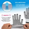 thumbnail image 4 of PVC Double Side Dot String Gloves 9.5" for Women. Protective String Knit Gloves 240 Pack, 4 of 7