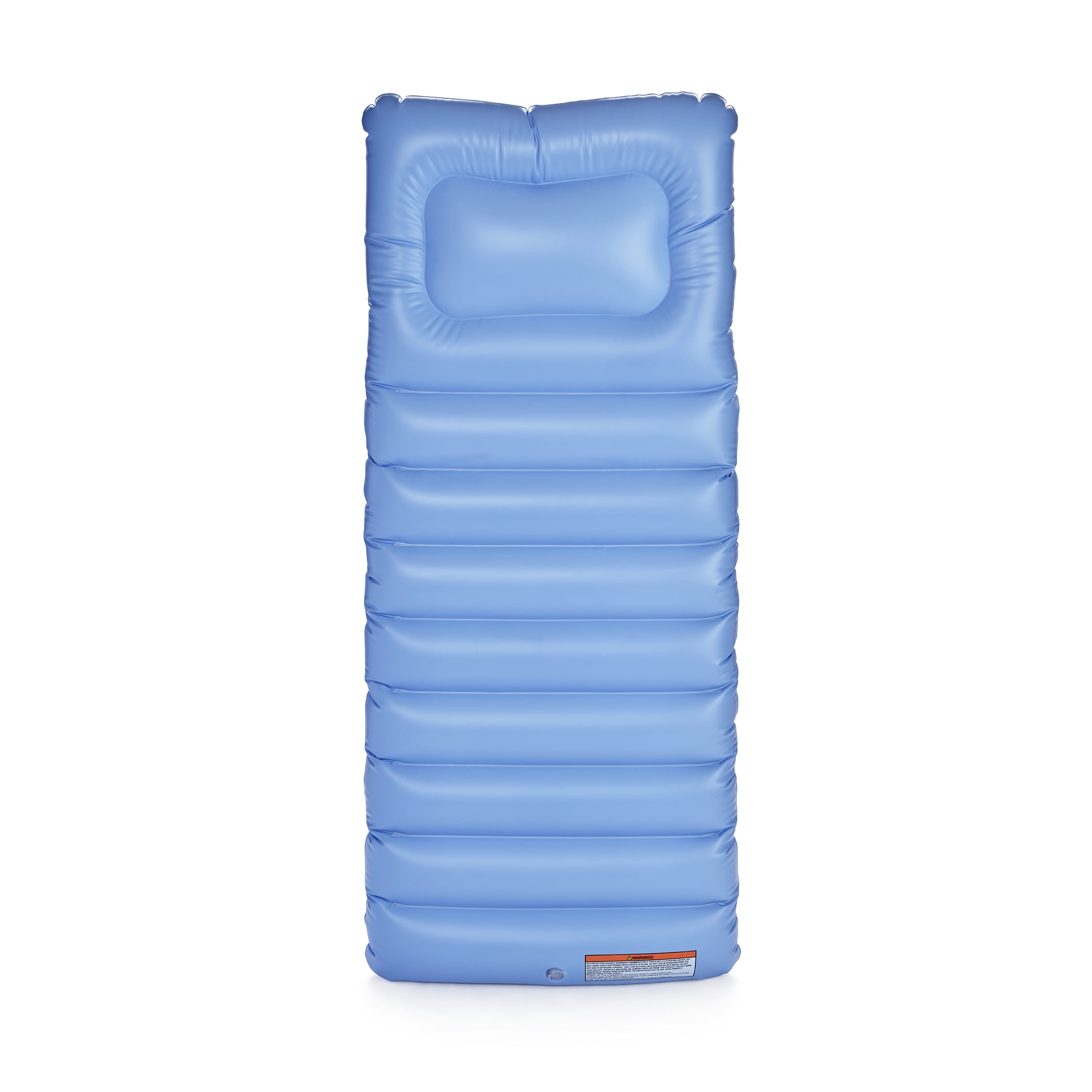Float Life by FUNBOY Blue & White Striped Palm Pool Float Lounger, Oversized Design, Adults or kids Ages 8+