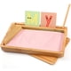 thumbnail image 1 of Bandeja de arena ATmini Montessori con tapa para niños de madera rosa, 1 of 5