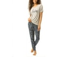 thumbnail image 5 of Lucky Brand Ladies 3-piece Pajama Set, Top/Pant/Short set (Navy Paisley, XL), 5 of 5