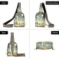 thumbnail image 7 of FORMRS Womens Crossbody Sling Bag Travel Daypack Shoulder Chest Backpack, Dinosaur with Stars, 7 of 7