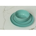 thumbnail image 2 of 10 Strawberry Street Double Line 16 Piece Stoneware Dinnerware Set, Seafoam, 2 of 9