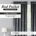 thumbnail image 3 of Regal Home Velvet Curtains - Room Darkening 2-Panels - Rod Pocket Drapes - Luxurious Window Coverings, 3 of 6
