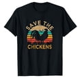 thumbnail image 1 of AALJY Save The Chickens Funny Vegetarian Vegan Chicken Lover T-Shirt, 1 of 5