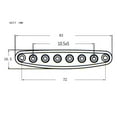 thumbnail image 3 of Milaget Black Guitar Bridge String Thru Body Ferrules Bushing Plate Guitar Accessory, 3 of 5