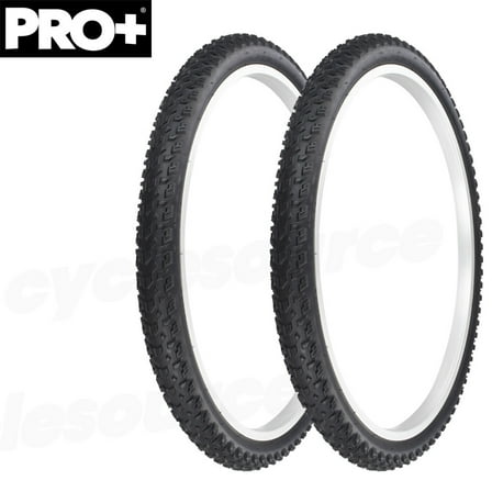 2- PRO  Bicycle  22"x 1.95" ALL Black Wall Bike Tire