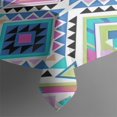 thumbnail image 3 of Colorful Geometric Triangle Diamond Pattern Rectangle Tablecloth 60"x84",Waterproof Polyester Rectangle Table Cloth, Wipeable Spillproof Polyester Tablecloth for Dining, Camping, Indoor and Outdoor, 3 of 5
