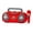 red, variant on TXT-MAT​​RIX Bluetooth Karaoke Player with Wireless Mic, Portable Light Up Musical Toy, Outdoor & Travel Interactive Entertainment Set